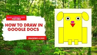 How To Draw on Google Docs | Drawing a dog with shapes
