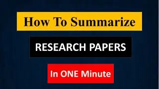 How To Summarize Your Research Paper Using Chat GPT I step by step guide || Summarize articles ||