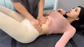 (도수치료)모델 진다율 4K무편집 Full영상/Muscle Release&Stretching Manual Therapy Technique-JK메디컬교정센터