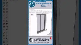 🔷 SketchUp Short - 178, Sliding window Trick