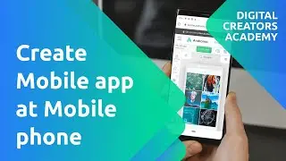 Building mobile app at mobile device with Andromo builder