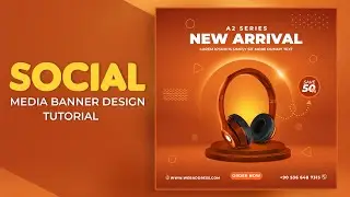 Social media banner design I Photoshop Tutorial