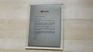 YouTube New Silver Letter Unboxing