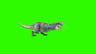 Dinosaur Attack Green Screen Effects HD Footage