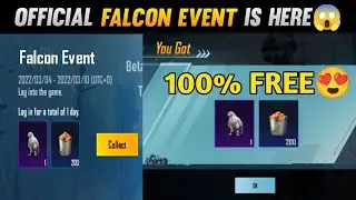 OFFICIAL FREE FALCON COMPANION EVENT IS HERE IN BGMI & PUBG MOBILE