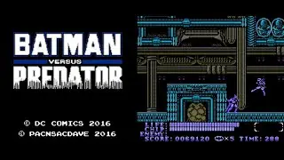 Batman vs Predator (Hack of Kabuki: Quantum Fighter) NES -  Walkthrough (No death)