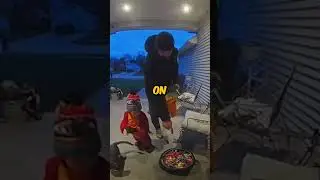 Kid Skips Candy for Cat! 🐱🎃 #wholesome #cat #cutekids