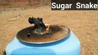 Sugar Snake | Black snake | snake | snake using sugar and baking powder