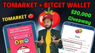 Tomarket × bitget wallet $20,000 giveaway| Tomarket 🍅 Airdrop snapshot giveaway $BWB giveaway bitget