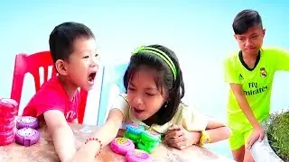 Bạn cùng xóm – trò chơi chia đều kẹo hubba bubba ❤ BiBoBen ❤