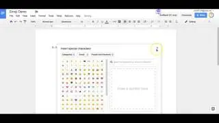 Insert Emojis in a Google Doc