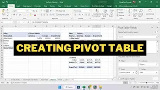 How to Create Pivot Table in Excel 