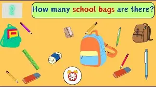 School Supplies | Game for kids | How many ...?