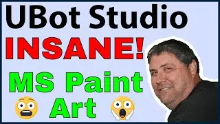 MS Paint Art using Browser Automation Software by UBot Studio