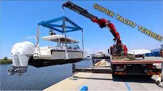 LAUNCHING A SUPER YACHT TENDER (Captain's Vlog 151)