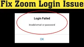 Fix zoom meeting login problem