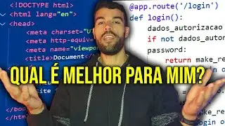 Não sabe escolher entre FRONT-END vs BACK-END? Veja este video