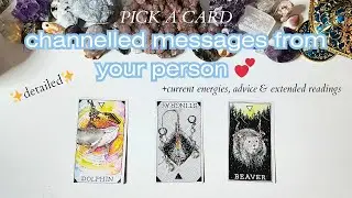 Channelled Messages From Your Person 💕 *detailed* ❤️‍🔥🔍 Pick A Card Tarot Reading