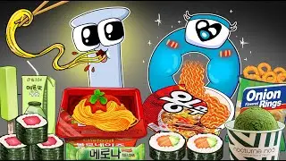 Convenience Store Food Mukbang VS Alphabet Lore COMPLETE EDITION!  Alphabet Lore ANIMATION | ASMR