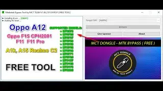 Mct Mtk Bypass Tool  | Mediatek Auth Bypass Tool | Bypass MTK USB Driver for OPPO