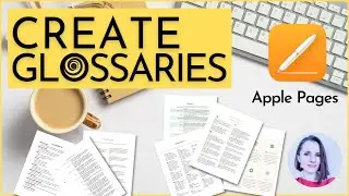 How to Create Glossaries in Apple Pages || Book Glossary