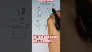 easiest subtraction trick///🤓🤓🤓✍🏻✍🏻///