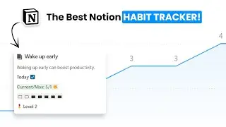 My Ultimate Notion Habit Tracker Tour! (With Streaks, Levels and more)