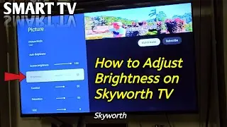 How to adjust brightness on Skyworth TV