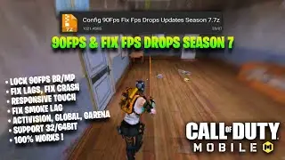 90FPS FIX FPS DROPS CONFIG IN COD MOBILE | CODM CONFIG UPDATES SEASON 7