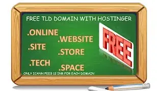 How to register a free Top Level domain from Hostinger 2018