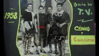 ¡Fotografías únicas! Capulina y Los Cuatro Soles. Cómicos y canciones 1958