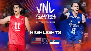 🇺🇸 USA vs. 🇷🇸 SRB - Highlights Week 2 | Mens VNL 2023