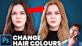 How To Change Hair Colour in Photoshop (The REALISTIC Way)