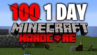 I Survived 1 Day in Hardcore Minecraft... Here's What Happened