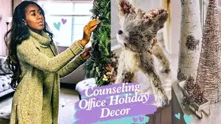 Counseling Office Holiday Decor | Dayspring Vision Counseling, PLLC | Eclectic Chic