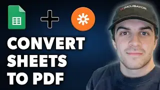 How to Convert Google Sheets to PDF using Zapier (Full 2024 Guide)