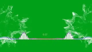 Audio Spectrum Visualizer Green Screen 4K 2020 | Green Screen Smoke Effects | Line Audio Visualizer