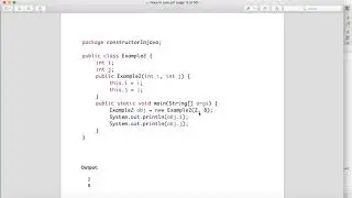 Constructor in Java Example