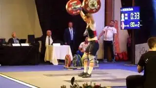 PETROVA Mariia .RUS .75 kg Category Women .U23 . 130kg Clean& Jerk.