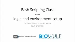 Bash Scripting Class: Login