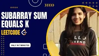 Subarray Sum Equals K | Leetcode | Medium | Java | O(n) | HashMap
