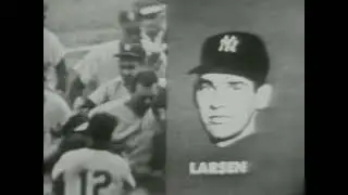 Don Larsen throws the first EVER World Series PERFECT GAME!!