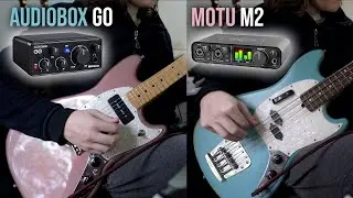 PreSonus AudioBox GO vs Motu M2 | Guitar and Bass Recording on M1 MacBook Air