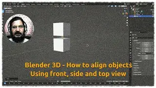 Blender 3D   Move and align object using front side and top view