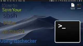 How to save your shsh blobs on macOS using tsschecker! [Terminal]