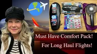 Long Haul Flight! Making Economy Feel like Business Class! Comfort Items Episode 1 of 3