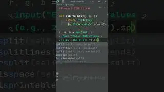 Convert RGB to Hex in Python 
