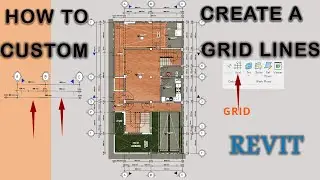 Create a customized grid lines and grid head in Revit | Tutorial.