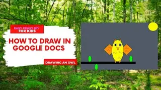 How To Draw on Google Docs | Drawing an Owl with shapes