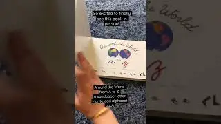 Around the World from A to Z: a Montessori *cursive* sandpaper letter alphabet book!